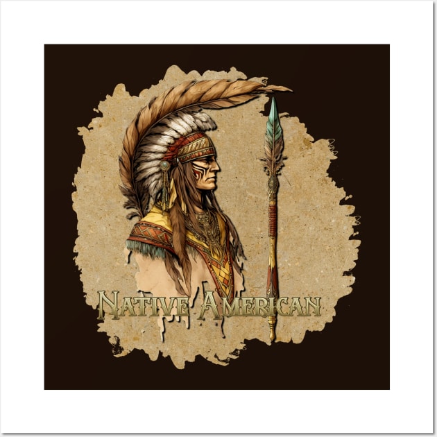 Native American Warrior Wall Art by This and That Designs